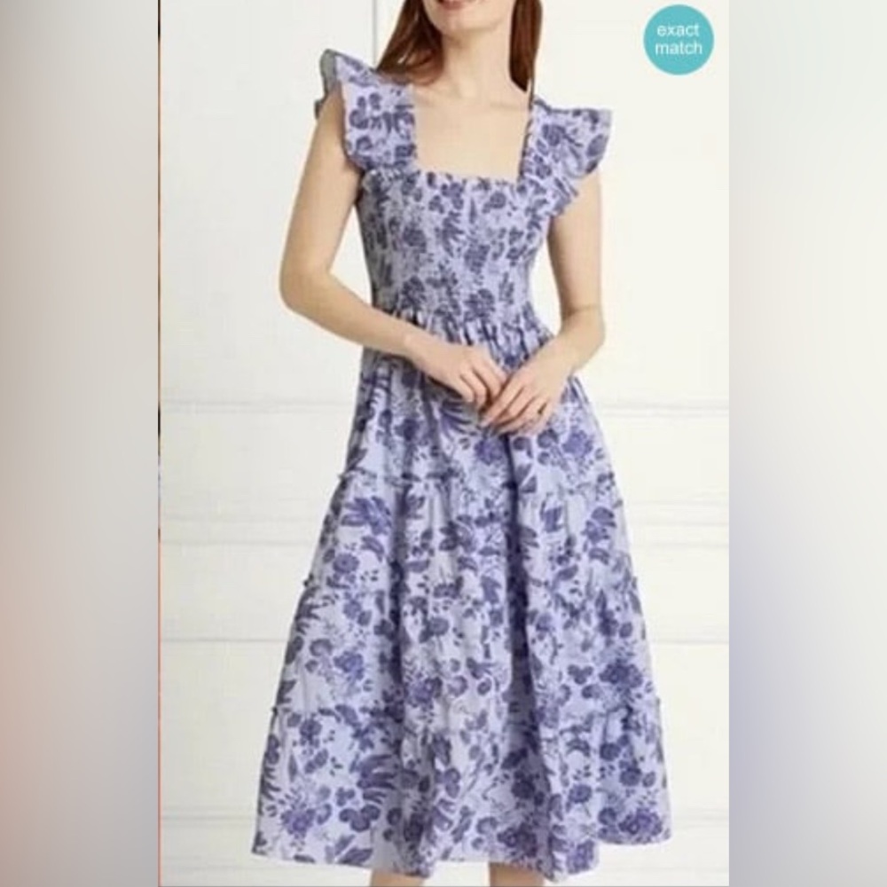 Hill House Lilac Tonal Floral Ellie Nap Dress, discontinued color, size XXS.